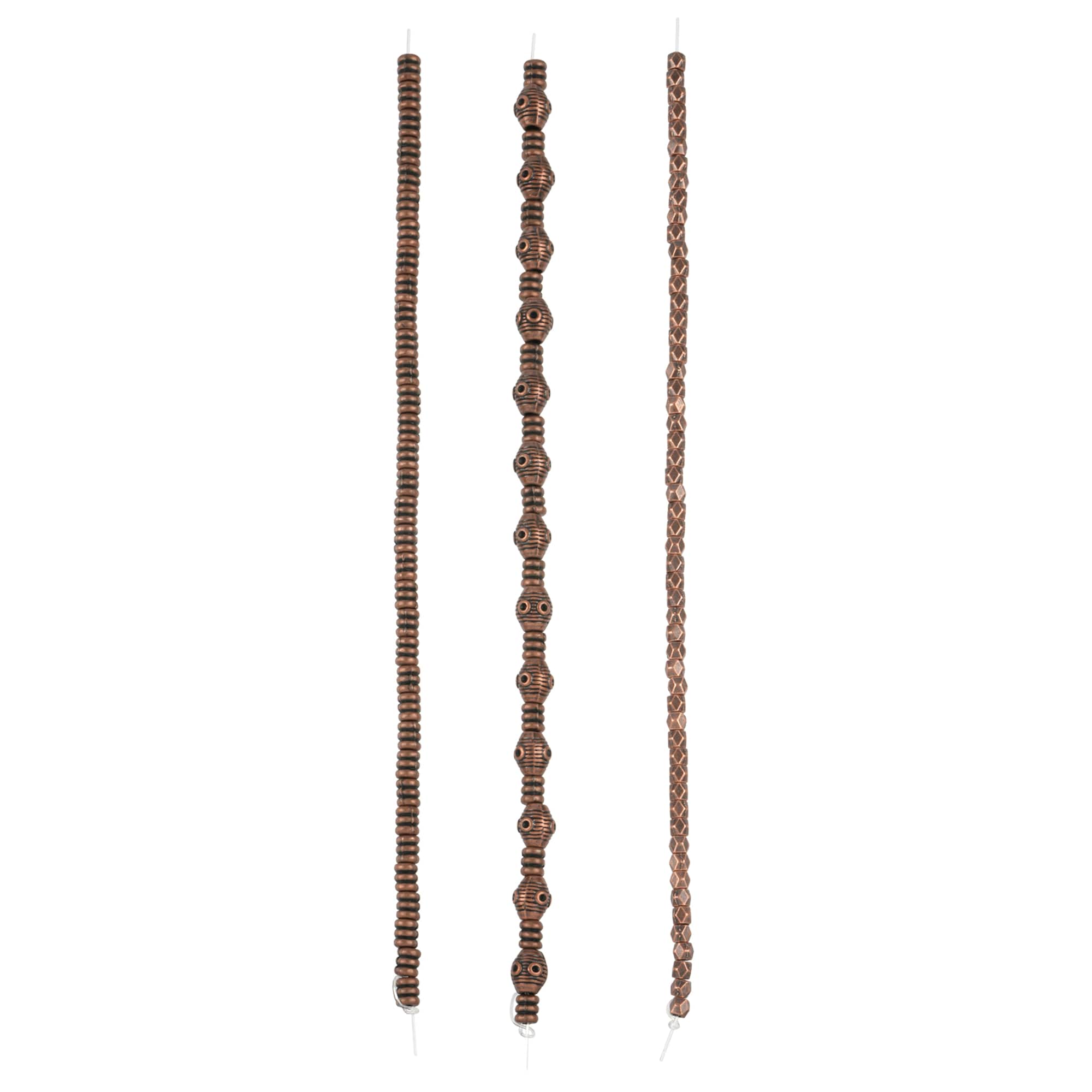 Oxidized Copper Metal Mixed Beads by Bead Landing™